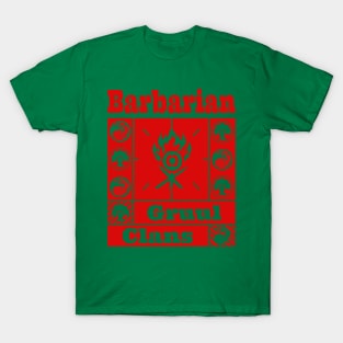 Gruul Clans | Barbarian | MTG Ravnica Guild Green & Red Design T-Shirt